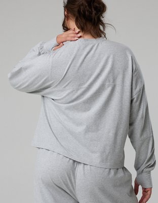OFFLINE By Aerie OG Cotton Crewneck Long Sleeve T-Shirt