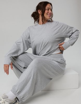 OFFLINE By Aerie OG Cotton Crewneck Long Sleeve T-Shirt
