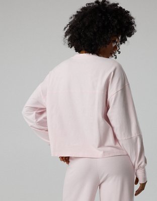 OFFLINE By Aerie OG Cotton Crewneck Long Sleeve T-Shirt