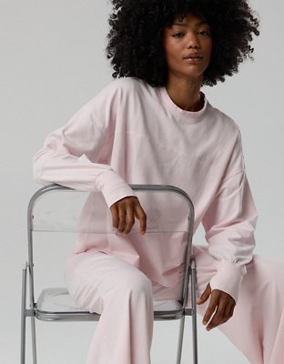 OFFLINE By Aerie OG Cotton Crewneck Long Sleeve T-Shirt