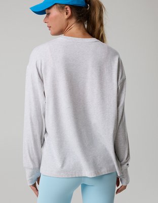 OFFLINE By Aerie Let's Stretch Long Sleeve Boyfriend T-Shirt