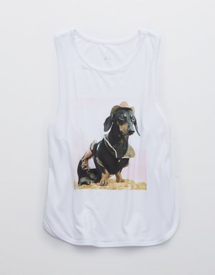Женские топы Aerie OFFLINE Dog Graphic Classic Tank Top — фото 3