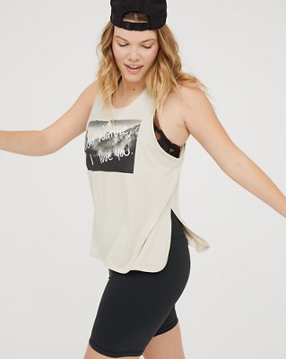 Женские топы Aerie OFFLINE Nature Graphic Classic Tank Top — фото 2