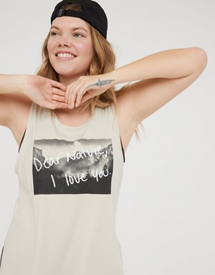 Женские топы Aerie OFFLINE Nature Graphic Classic Tank Top — фото 6