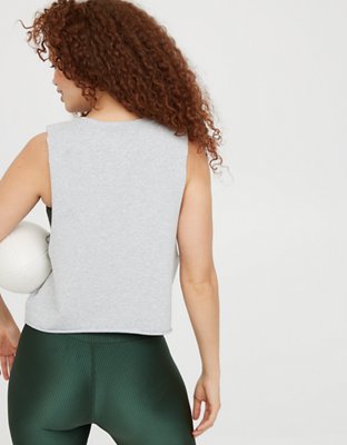Женские топы Aerie OFFLINE Terry Cropped Tank Top — фото 3