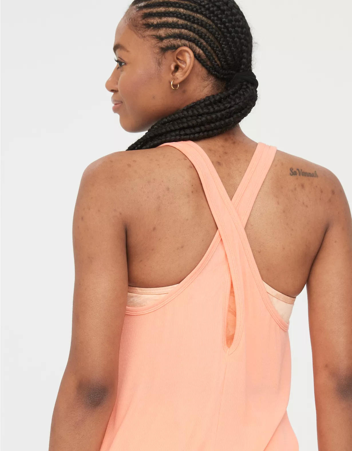 OFFLINE By Aerie Thumbs Up Jersey Ribbed Tank Top
