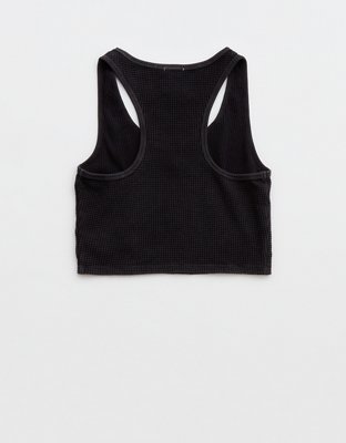 OFFLINE By Aerie Wow! Waffle Cropped Tank