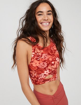 OFFLINE By Aerie Real Me XTRA Twist Crop Tank Top