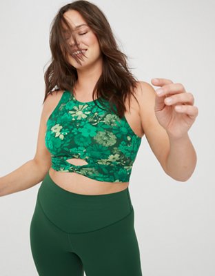 OFFLINE By Aerie Real Me XTRA Top Corto sin Mangas con Detalle Retorcido