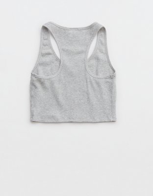 OFFLINE By Aerie Wow! Waffle Cropped Tank