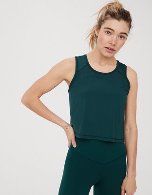 OFFLINE By Aerie Sweat Sesh Cropped Tank Top