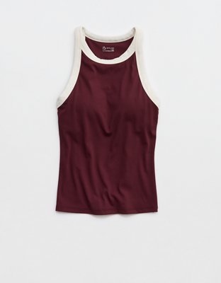 OFFLINE By Aerie Real Me Ringer High Neck Tank Top