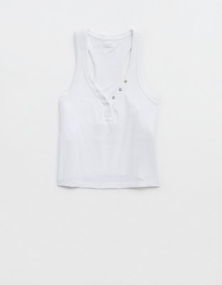 OFFLINE By Aerie Thumbs Up Heavyweight Henley Tank Top