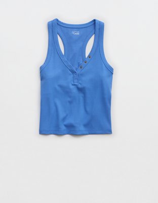 OFFLINE By Aerie Thumbs Up Heavyweight Henley Tank Top