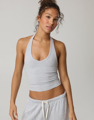 OFFLINE By Aerie OG Cotton Halter Tank Top