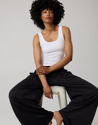 OFFLINE By Aerie Thumbs Up Square Neck Tank Top