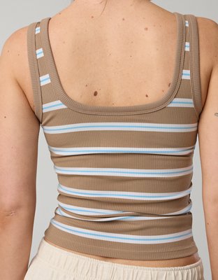 OFFLINE By Aerie Thumbs Up Square Neck Tank Top