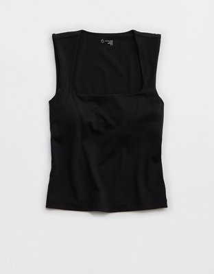 OFFLINE By Aerie Real Me Low Key Square Neck Tank Top