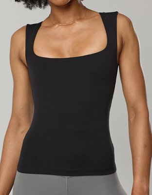 OFFLINE By Aerie Real Me Low Key Square Neck Tank Top