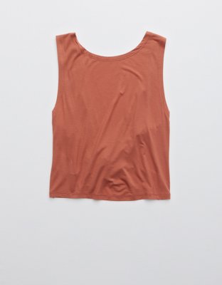 Женские топы Aerie OFFLINE Thumbs Up Twist Cropped Tank Top — фото 3