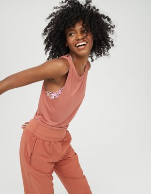 Женские топы Aerie OFFLINE Thumbs Up Twist Cropped Tank Top — фото 5