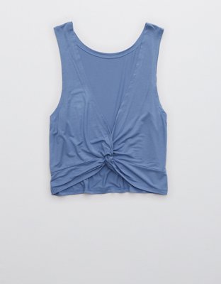 OFFLINE Thumbs Up Twist Cropped Tank Top