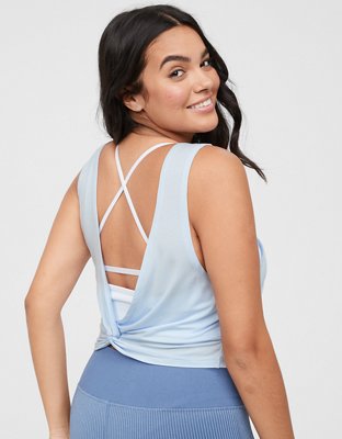 OFFLINE Thumbs Up Twist Cropped Tank Top