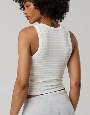 OFFLINE By Aerie Thumbs Up Heavyweight Cropped Tank Top