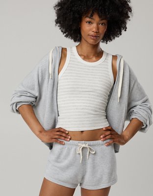 OFFLINE By Aerie Thumbs Up Heavyweight Cropped Tank Top