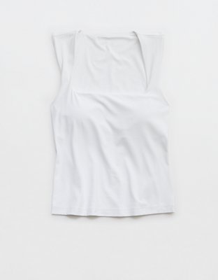 OFFLINE By Aerie Real Me Low Key Square Neck Tank Top