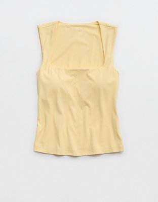 OFFLINE By Aerie Real Me Low Key Square Neck Tank Top