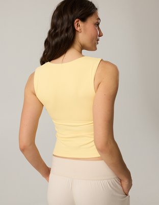 OFFLINE By Aerie Real Me Low Key Square Neck Tank Top
