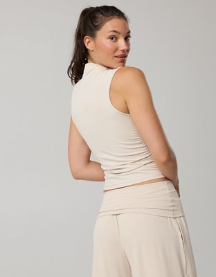 OFFLINE By Aerie Real Me XTRA Mock Neck Tank Top