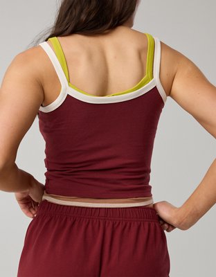 OFFLINE By Aerie Let's Stretch Ringer Tank Top