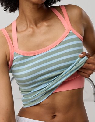 OFFLINE By Aerie Let's Stretch Ringer Tank Top