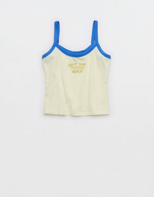 OFFLINE By Aerie Let's Stretch Ringer Tank Top