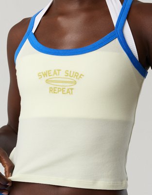 OFFLINE By Aerie Let's Stretch Ringer Tank Top