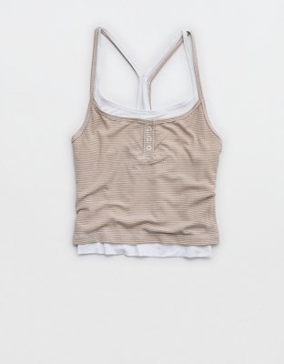 OFFLINE By Aerie Thumbs Up Layered Tank Top