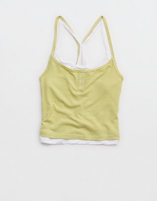 OFFLINE By Aerie Thumbs Up Layered Tank Top