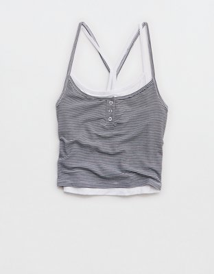 OFFLINE By Aerie Thumbs Up Layered Tank Top