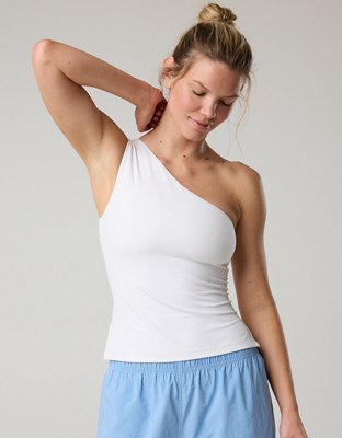 aerie one shoulder dress Aerie Off The Shoulder Mini Dress