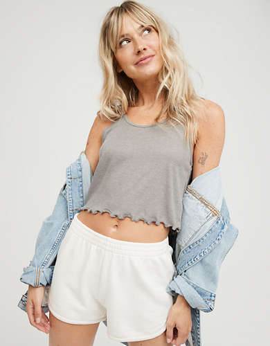 OFFLINE By Aerie By Aerie Ribbed Cropped Tank Top