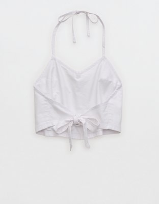 OFFLINE By Aerie Oxford Tie Back Tank Top