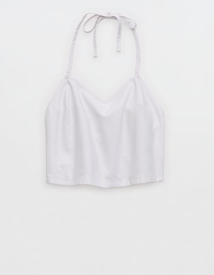 OFFLINE By Aerie Oxford Tie Back Tank Top
