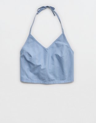 OFFLINE By Aerie Oxford Tie Back Tank Top