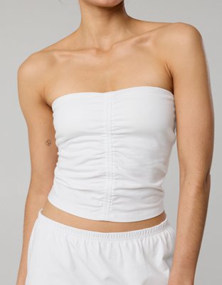 OFFLINE By Aerie OG Cotton Ruched Tube Top