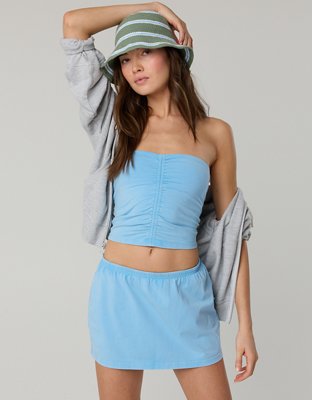 OFFLINE By Aerie OG Cotton Ruched Tube Top