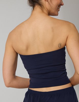 OFFLINE By Aerie OG Cotton Ruched Tube Top