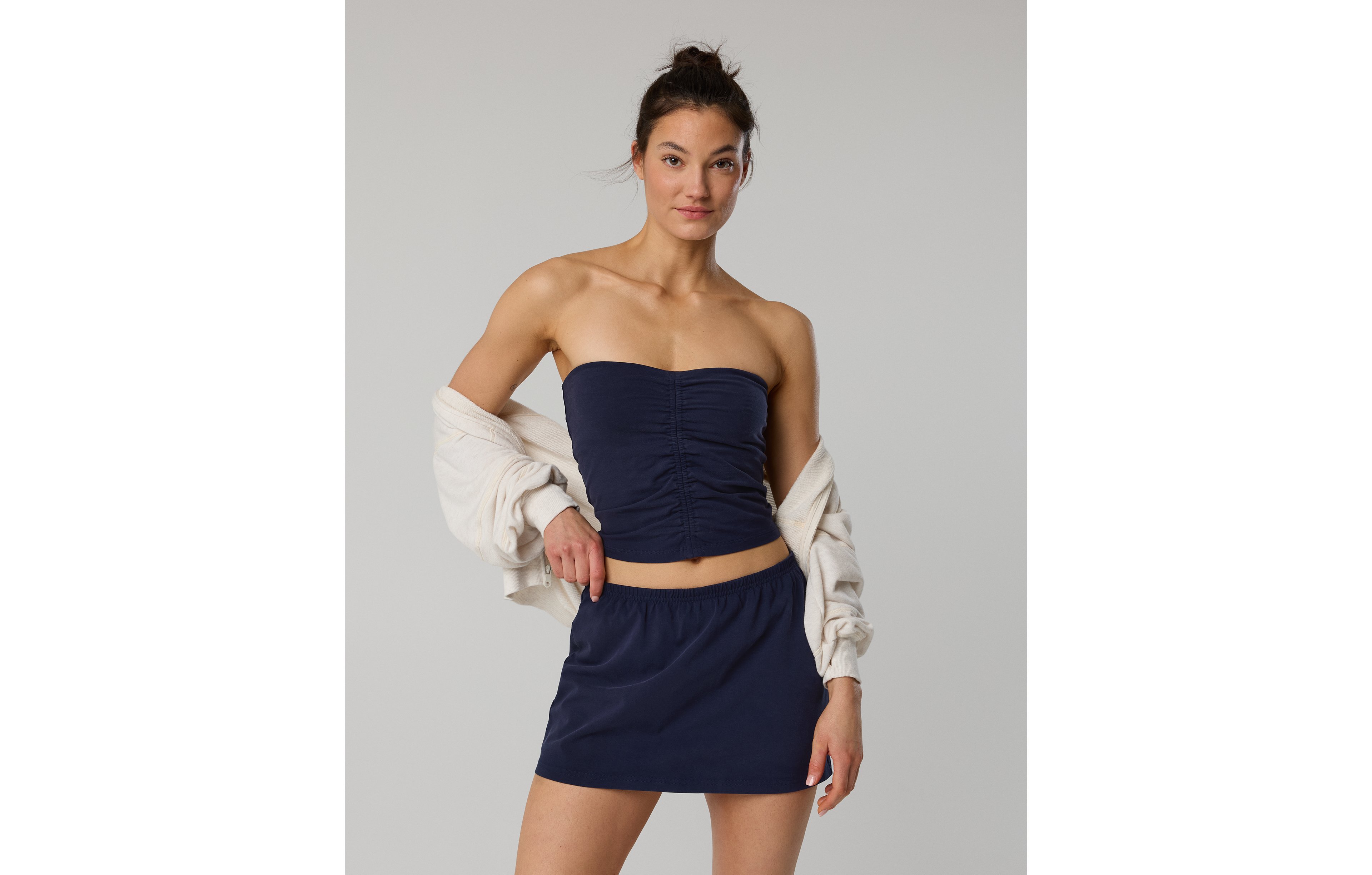 OFFLINE By Aerie OG Cotton Ruched Tube Top