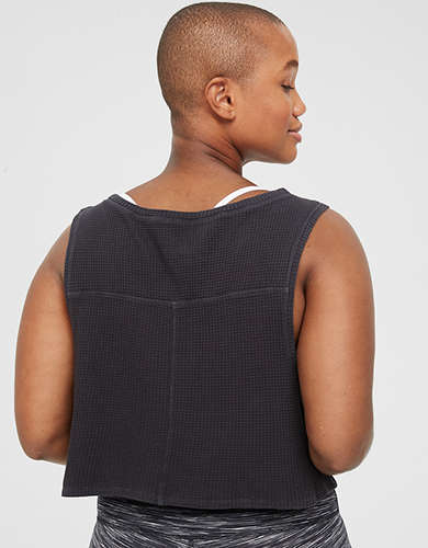 OFFLINE By Aerie Wow! Waffle Tank Top